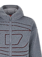 Diesel Teddy Zat Hoodie Grey, view 3