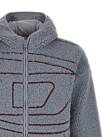 Diesel Teddy Zat Hoodie Grey