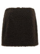 Moncler Teddy Skirt Brown