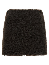 Moncler Teddy Skirt Brown