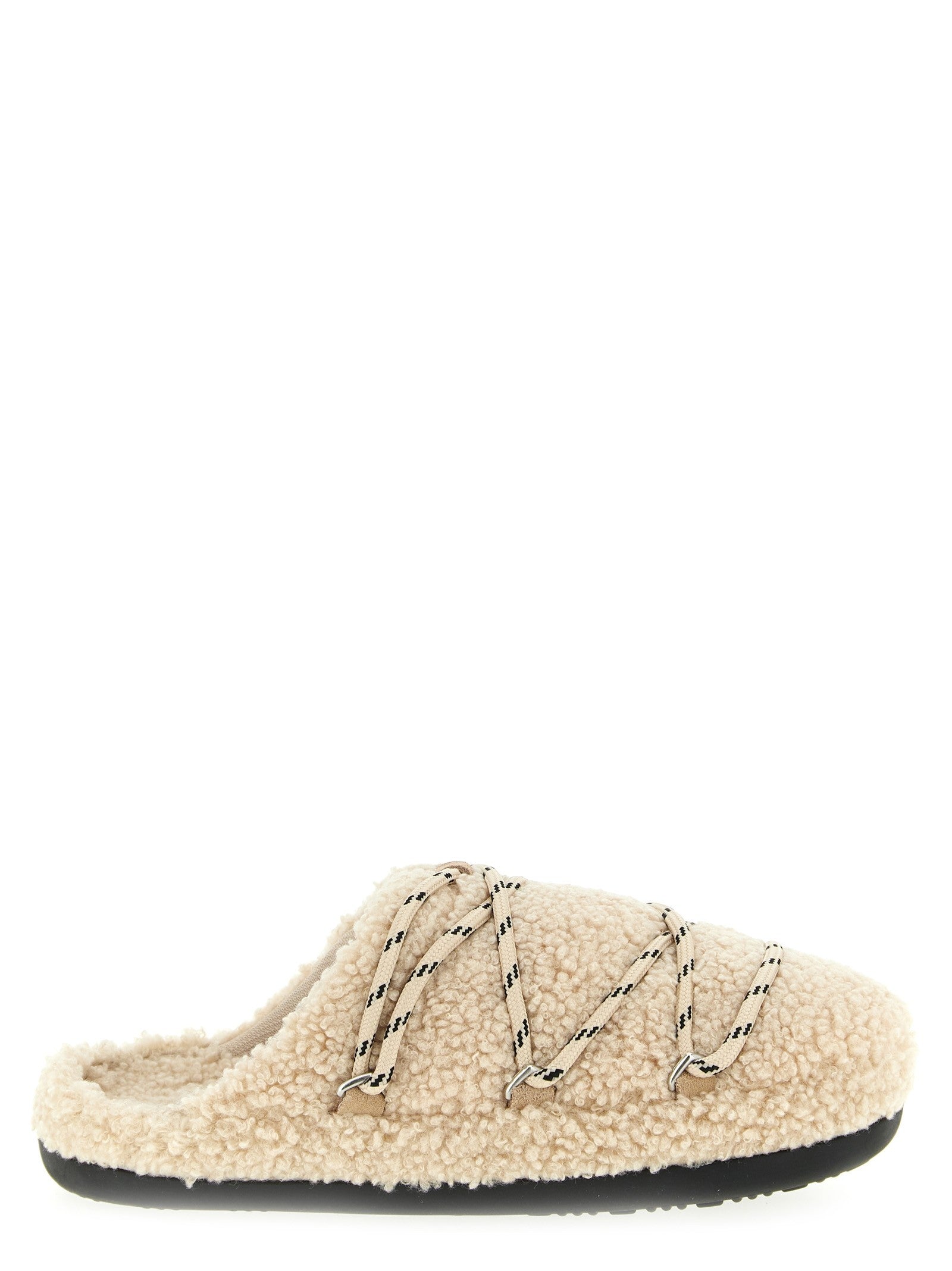 Moon Boot Teddy Slipper Mules Beige
