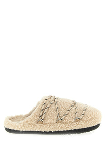 Moon Boot Teddy Slipper Mules Beige