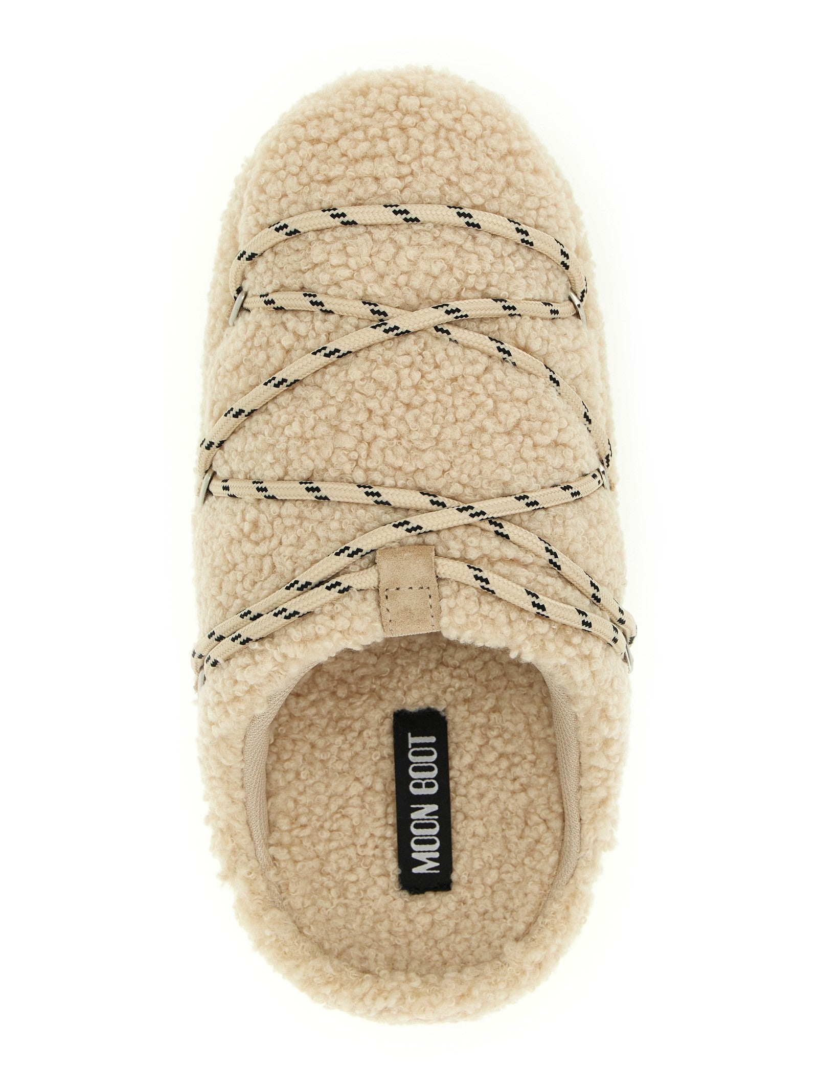 Moon Boot Teddy Slipper Mules Beige