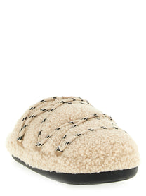 Moon Boot Teddy Slipper Mules Beige