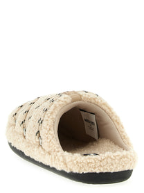 Moon Boot Teddy Slipper Mules Beige