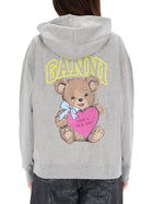 Ganni Women's Teddy Sweatshirt Grey, view 3