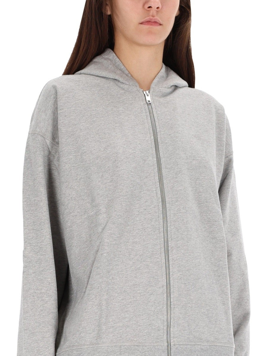 Ganni Women's Teddy Sweatshirt Grey, view 4