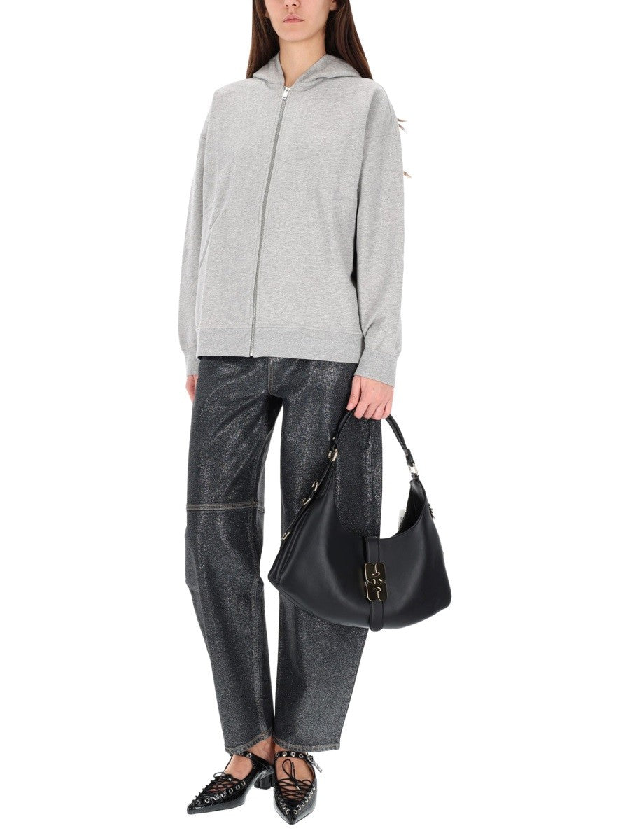 Ganni Women's Teddy Sweatshirt Grey, view 2