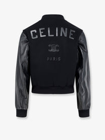 Celine Men's Teddy Virgin Wool Jacket Black