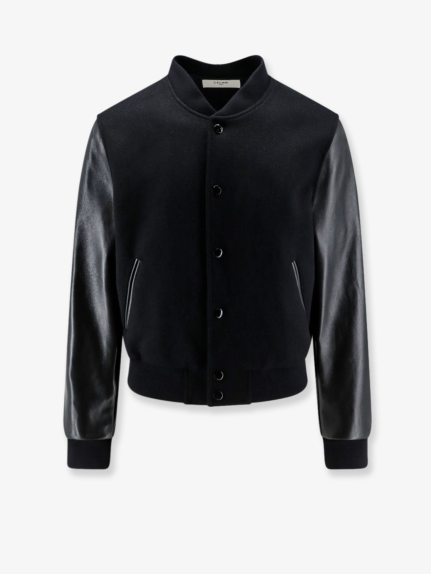 Celine Men's Teddy Virgin Wool Jacket Black
