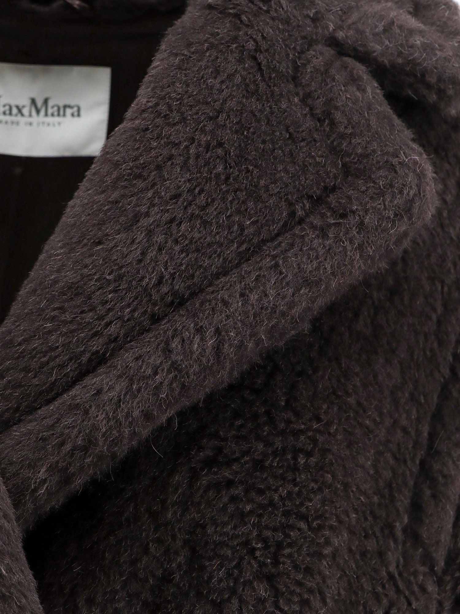 Max Mara Women's Virgin Wool and Silk Coat Black