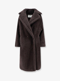 Max Mara Women's Virgin Wool and Silk Coat Black