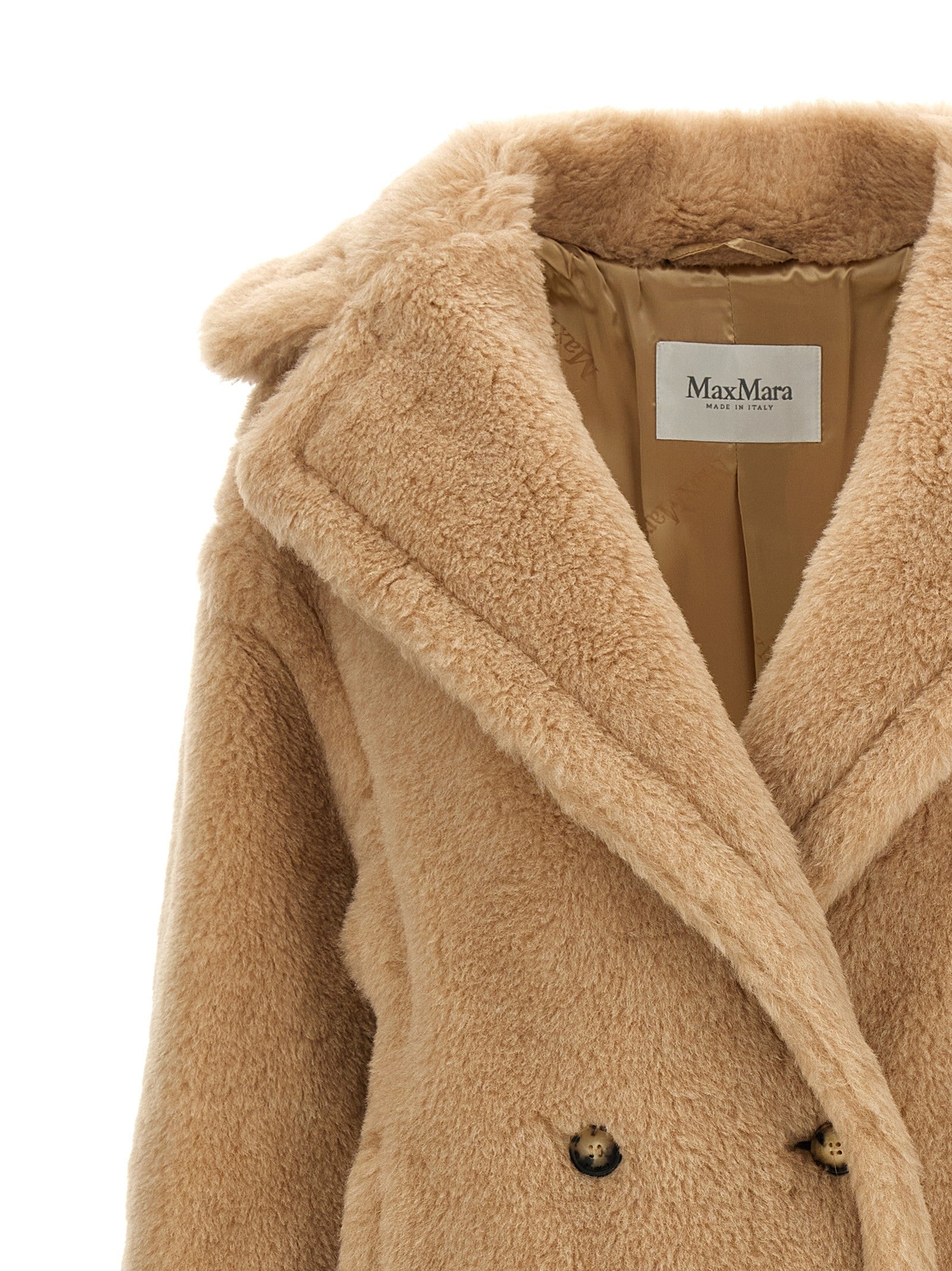 Max Mara Tedgirl Teddy Bear Icon Coat Beige
