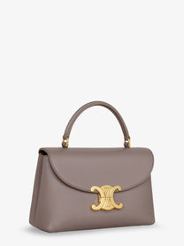 Celine Women's Teen Nino Leather Crossbody Bag PEBBLE