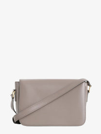 Celine Women's Teen Triomphe Leather Crossbody Bag PEBBLE