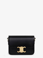 Celine Women's Teen Triomphe Leather Crossbody Bag Black