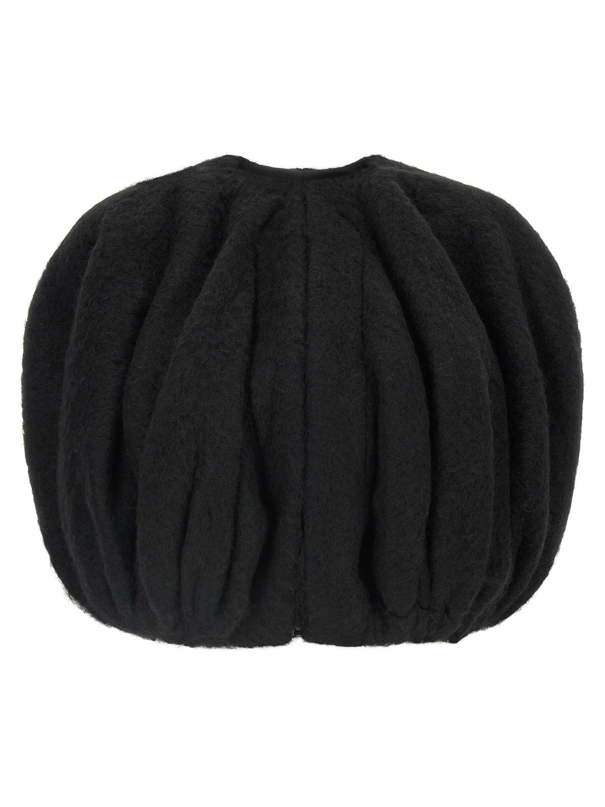 Rick Owens Temple Bubble Cropped Cape Black