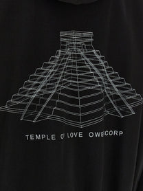 Rick Owens Temple of Love Owenscorptemp Hoodie Black