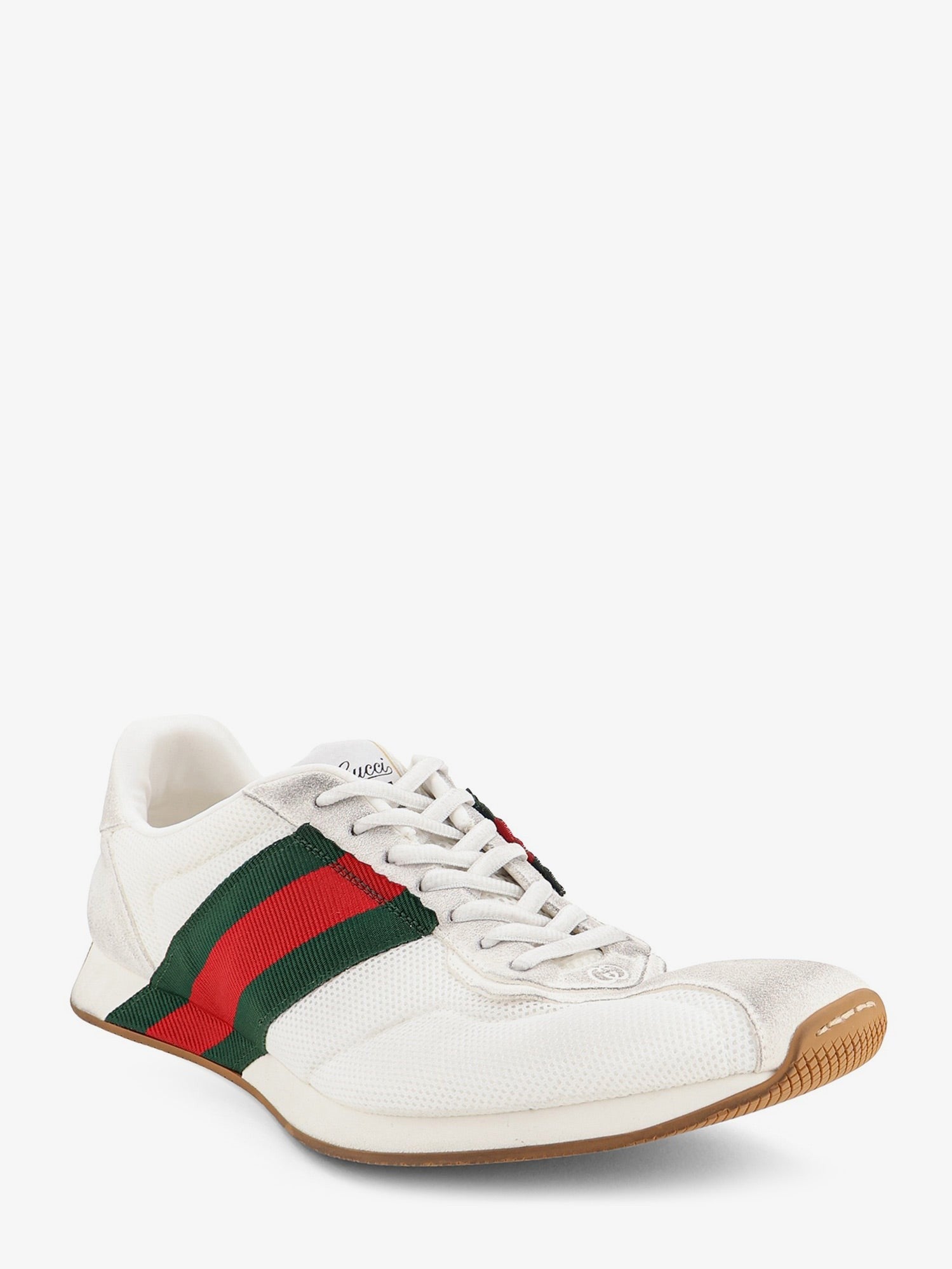 Gucci Men's Tempo Mesh and Suede Sneakers GWGWVRV