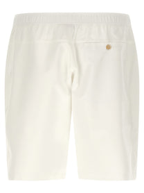 Brunello Cucinelli Tennis Bermuda Shorts White