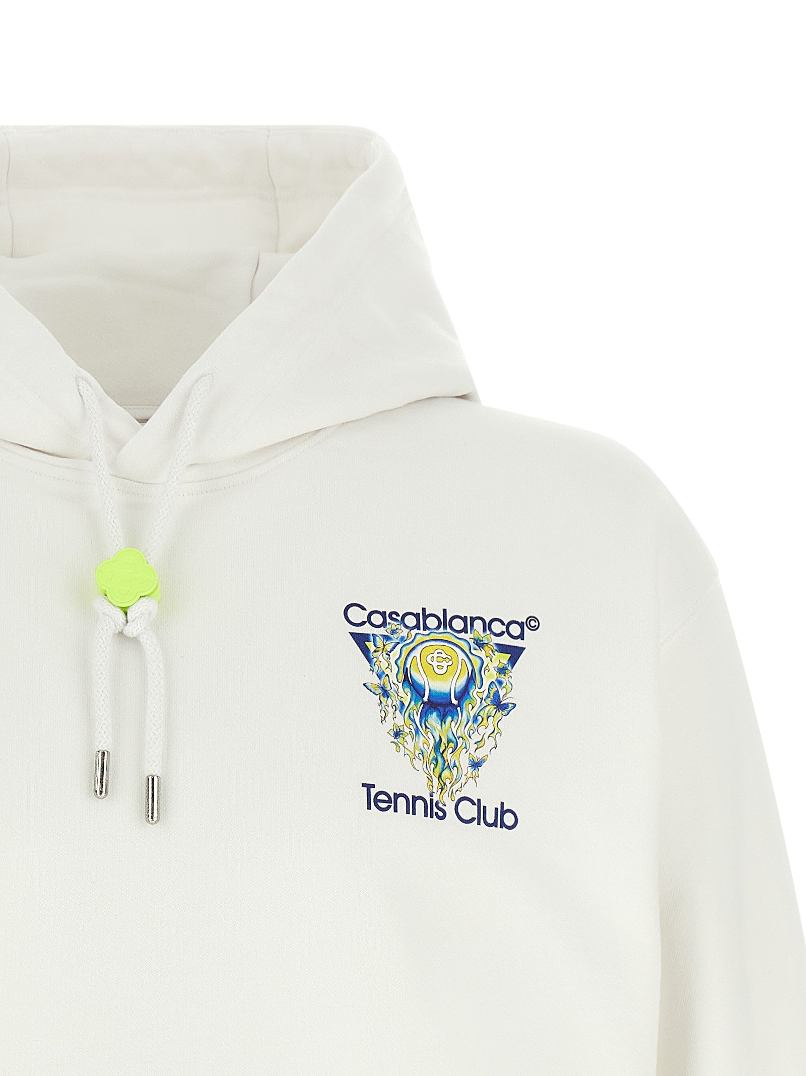 Casablanca Tennis Club Icon Hoodie White