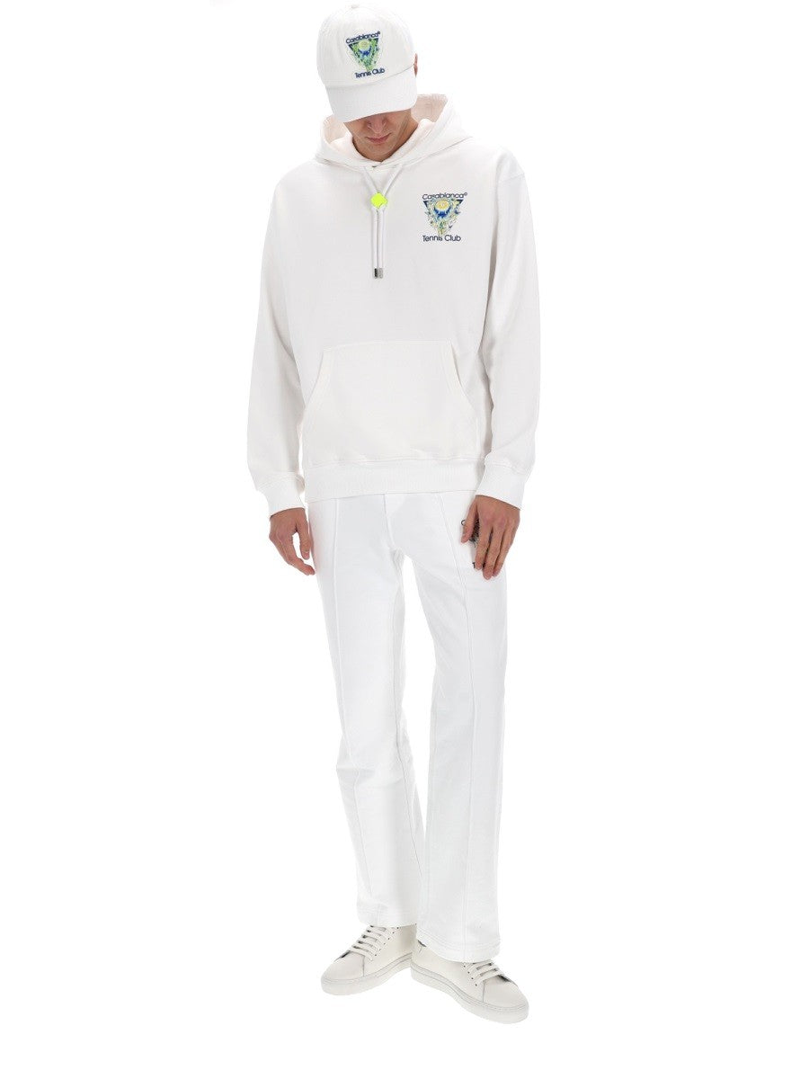 Casablanca Men's Tennis Club Icon Sweatshirt White