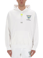 Casablanca Men's Tennis Club Icon Sweatshirt White, view 3