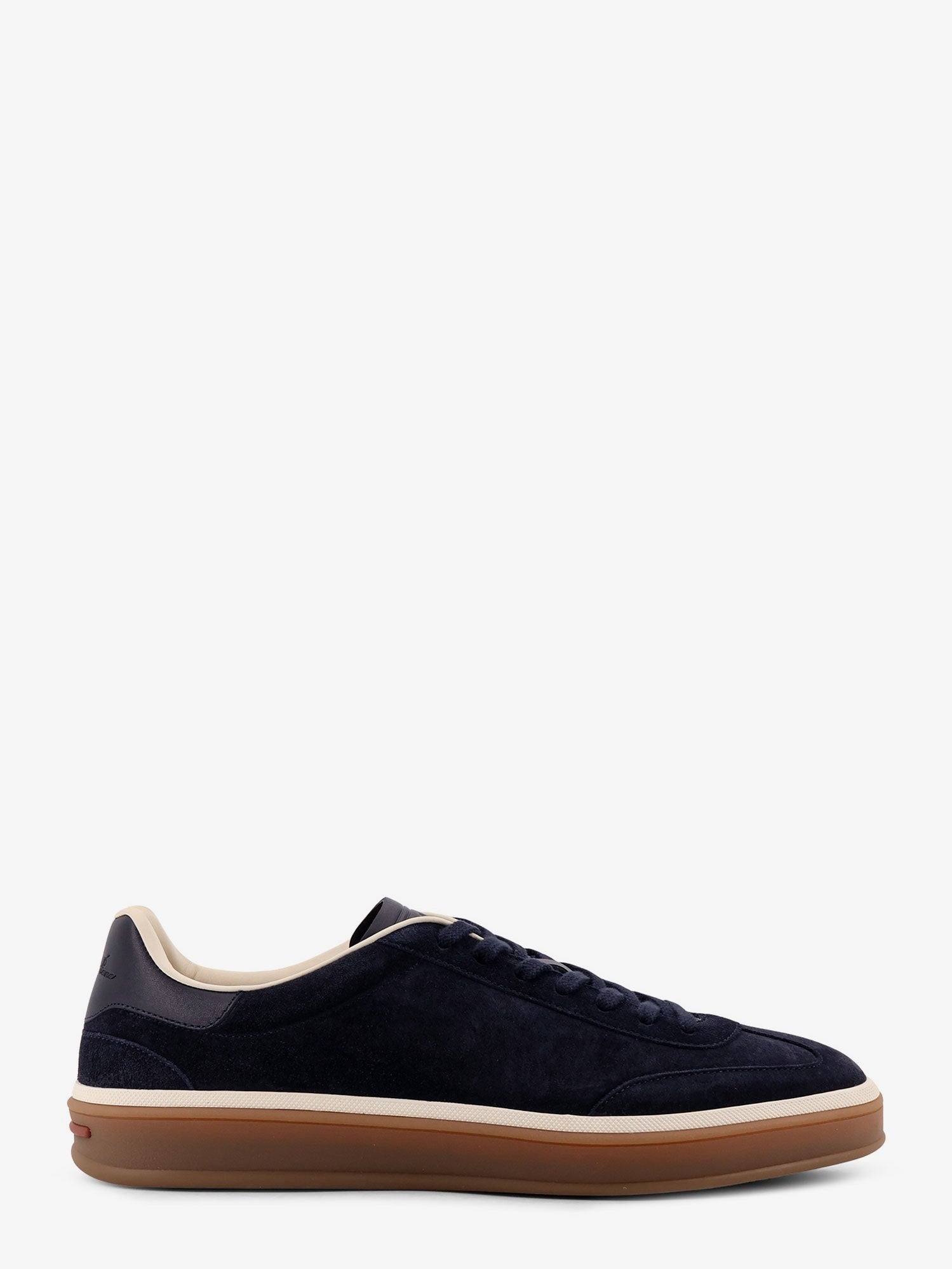 Loro Piana Men's Tennis Walk Suede Sneakers Blue