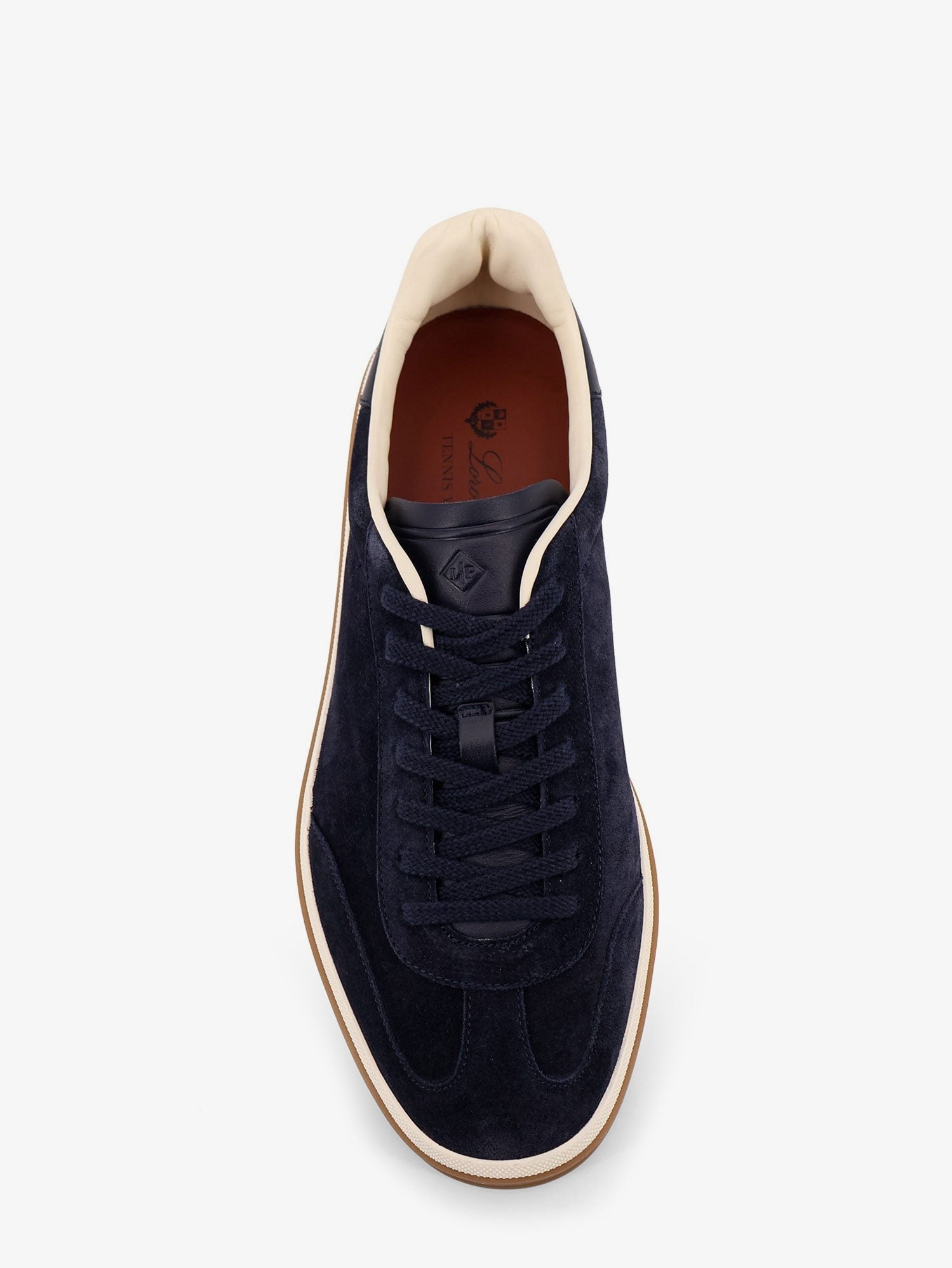 Loro Piana Men's Tennis Walk Suede Sneakers Blue