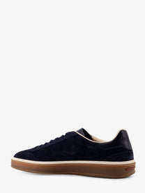 Loro Piana Men's Tennis Walk Suede Sneakers Blue