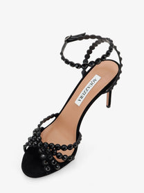 Aquazzura Women's Tequila Sandals Black, view 4
