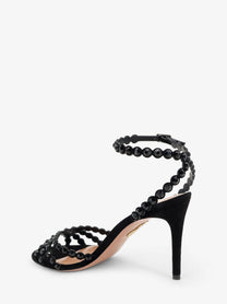 Aquazzura Women's Tequila Sandals Black, view 3
