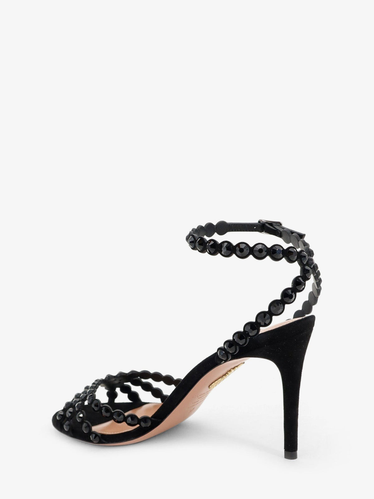 Aquazzura Women's Tequila Sandals Black, view 3