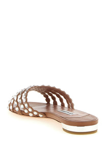 Aquazzura Tequila Slides Blue