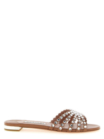 Aquazzura Tequila Slides Blue
