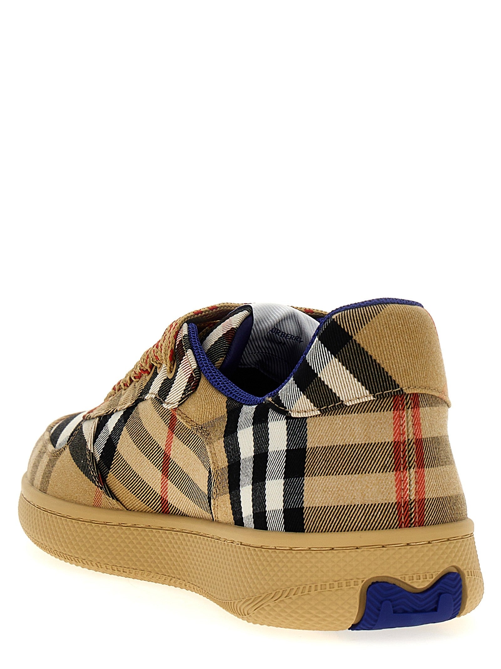 Burberry Terrace Check Sneakers Gold