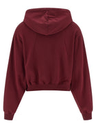 ROTATE Birger Christensen Terry Back Hoodie Red, view 2