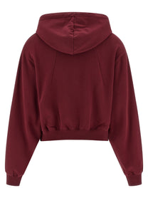 ROTATE Birger Christensen Terry Back Hoodie Red