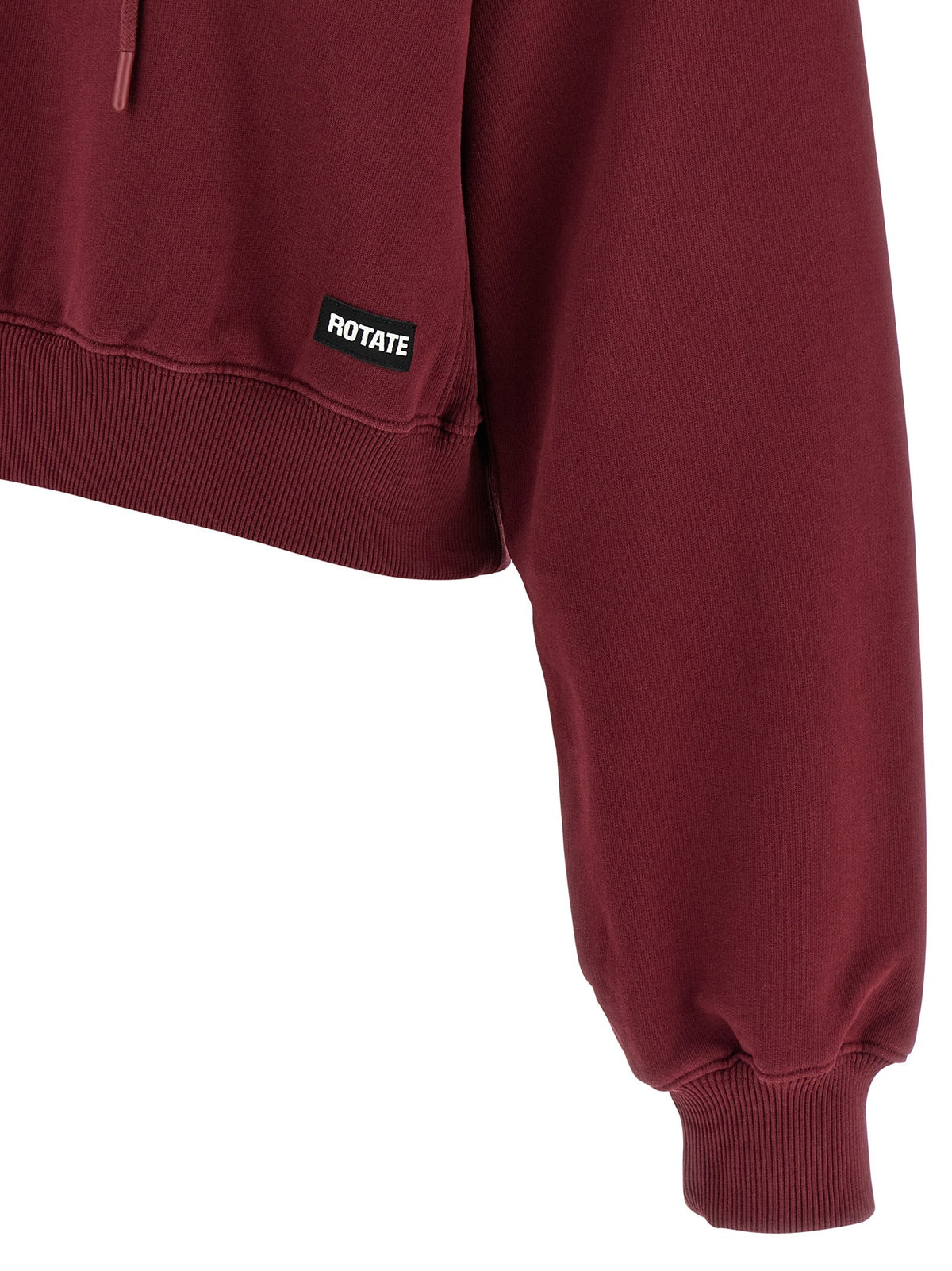 ROTATE Birger Christensen Terry Back Hoodie Red