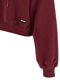 ROTATE Birger Christensen Terry Back Hoodie Red