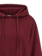 ROTATE Birger Christensen Terry Back Hoodie Red, view 3