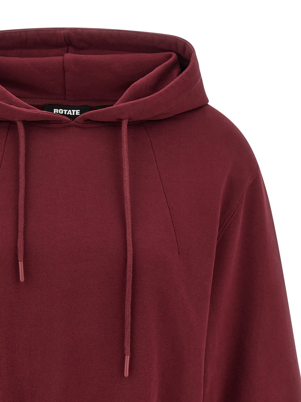 ROTATE Birger Christensen Terry Back Hoodie Red