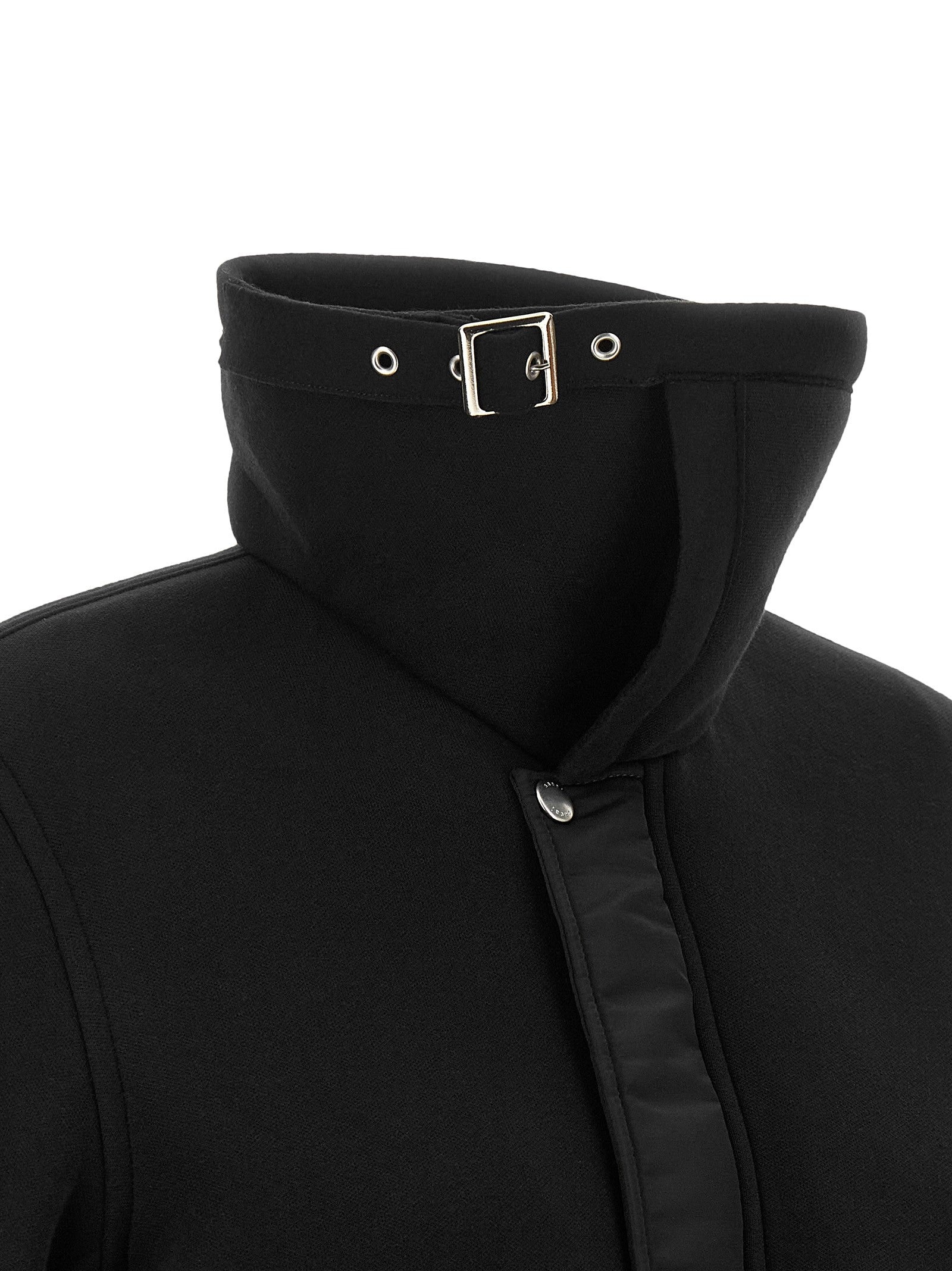 Sacai Terry Cloth Effect Fabric Jacket Black