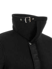 Sacai Terry Cloth Effect Fabric Jacket Black