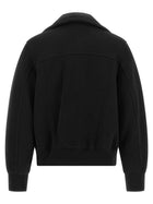Sacai Terry Cloth Effect Fabric Jacket Black, view 2