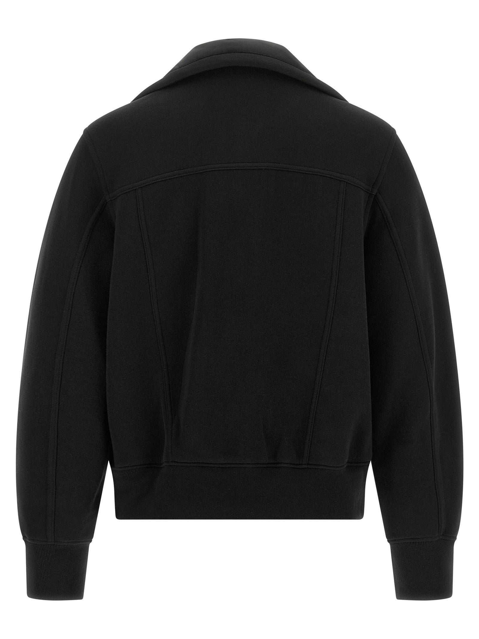 Sacai Terry Cloth Effect Fabric Jacket Black