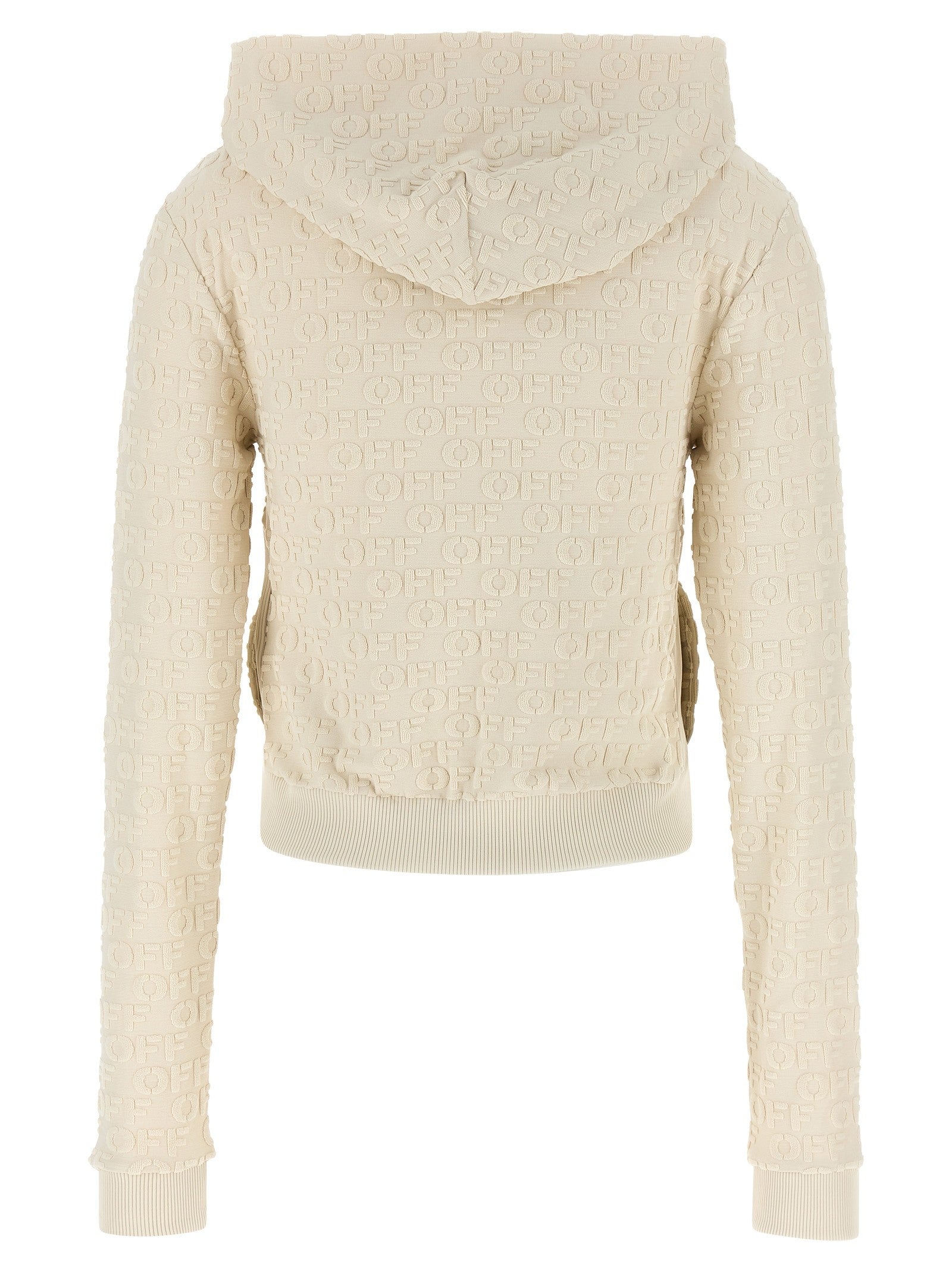 Off-White Terry Off Sweatshirt Beige