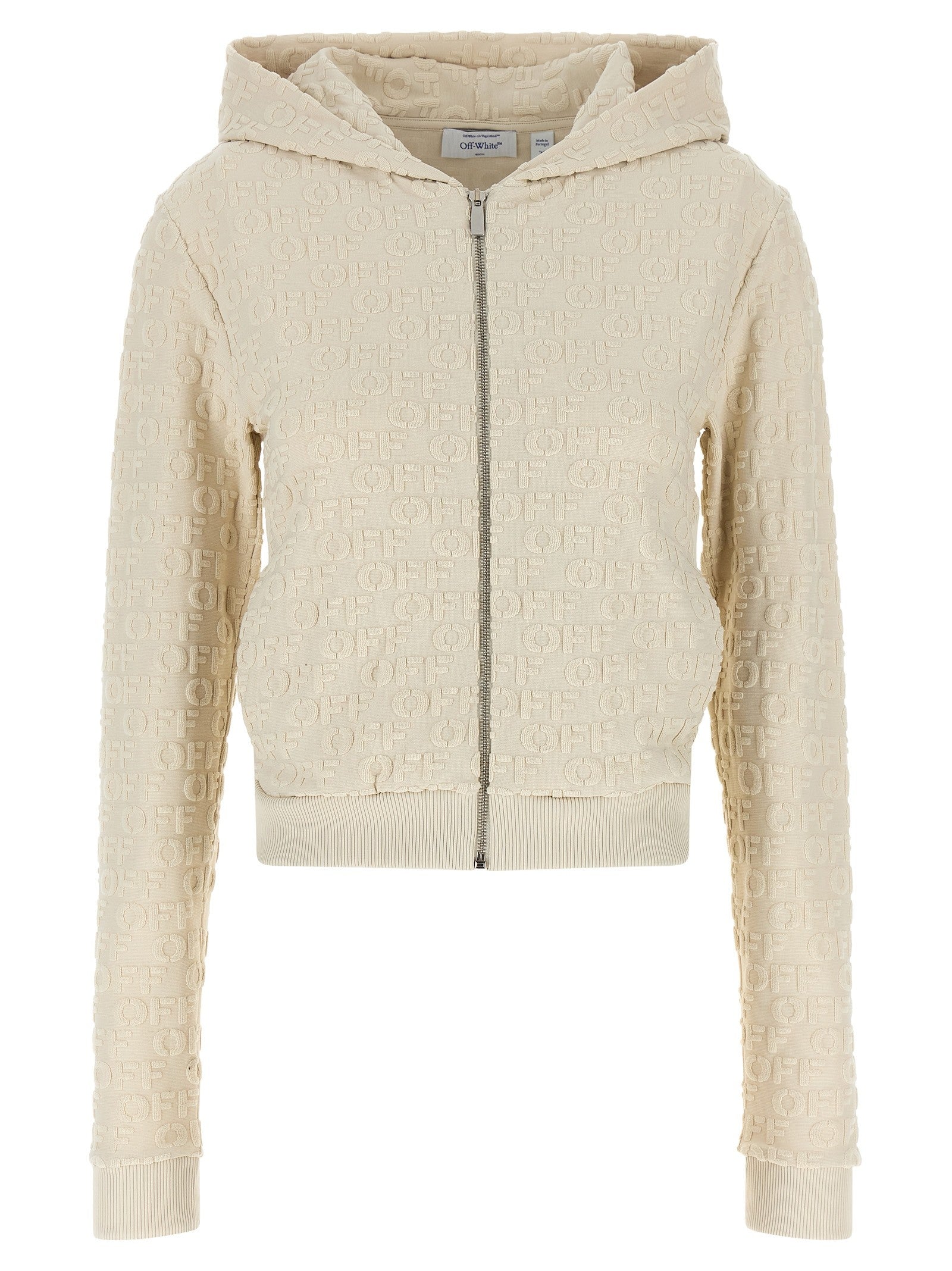 Off-White Terry Off Sweatshirt Beige