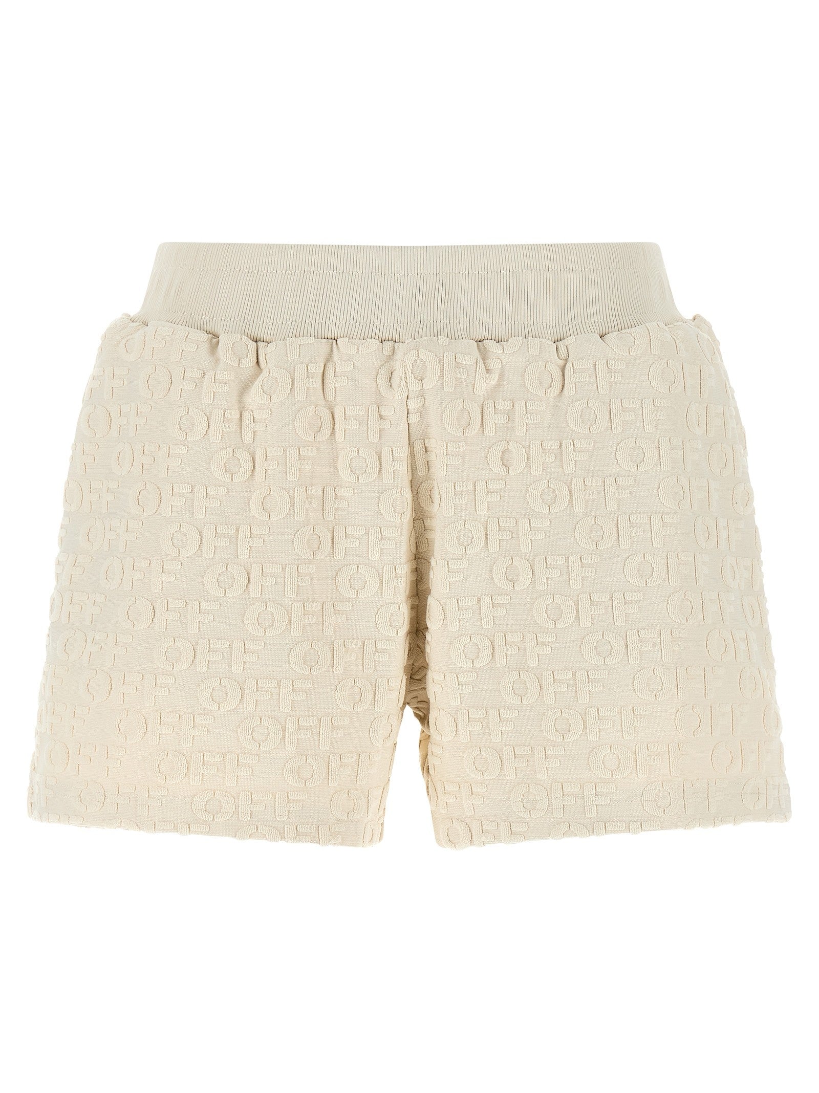 Off-White Terry Shorts Beige