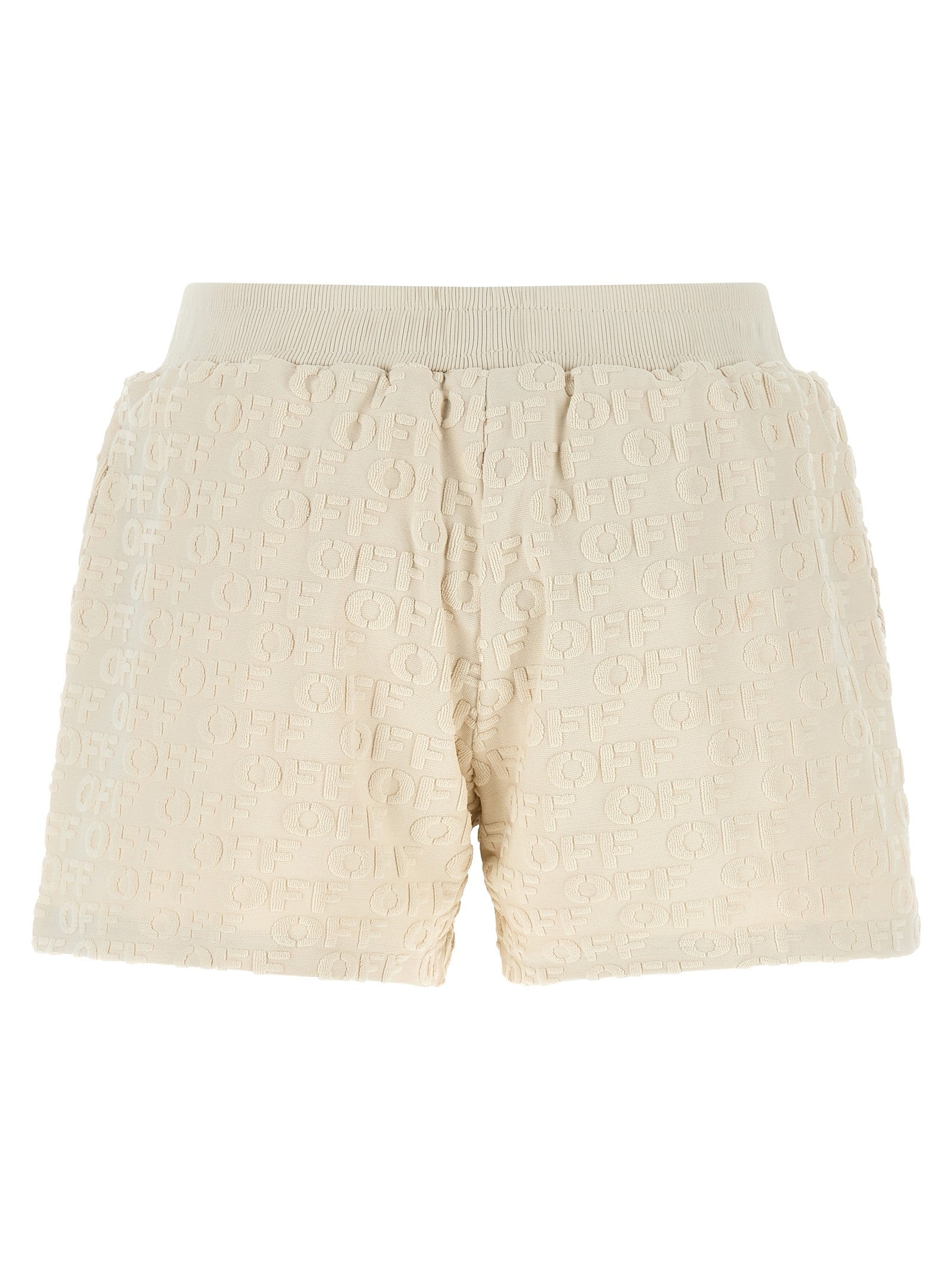 Off-White Terry Shorts Beige